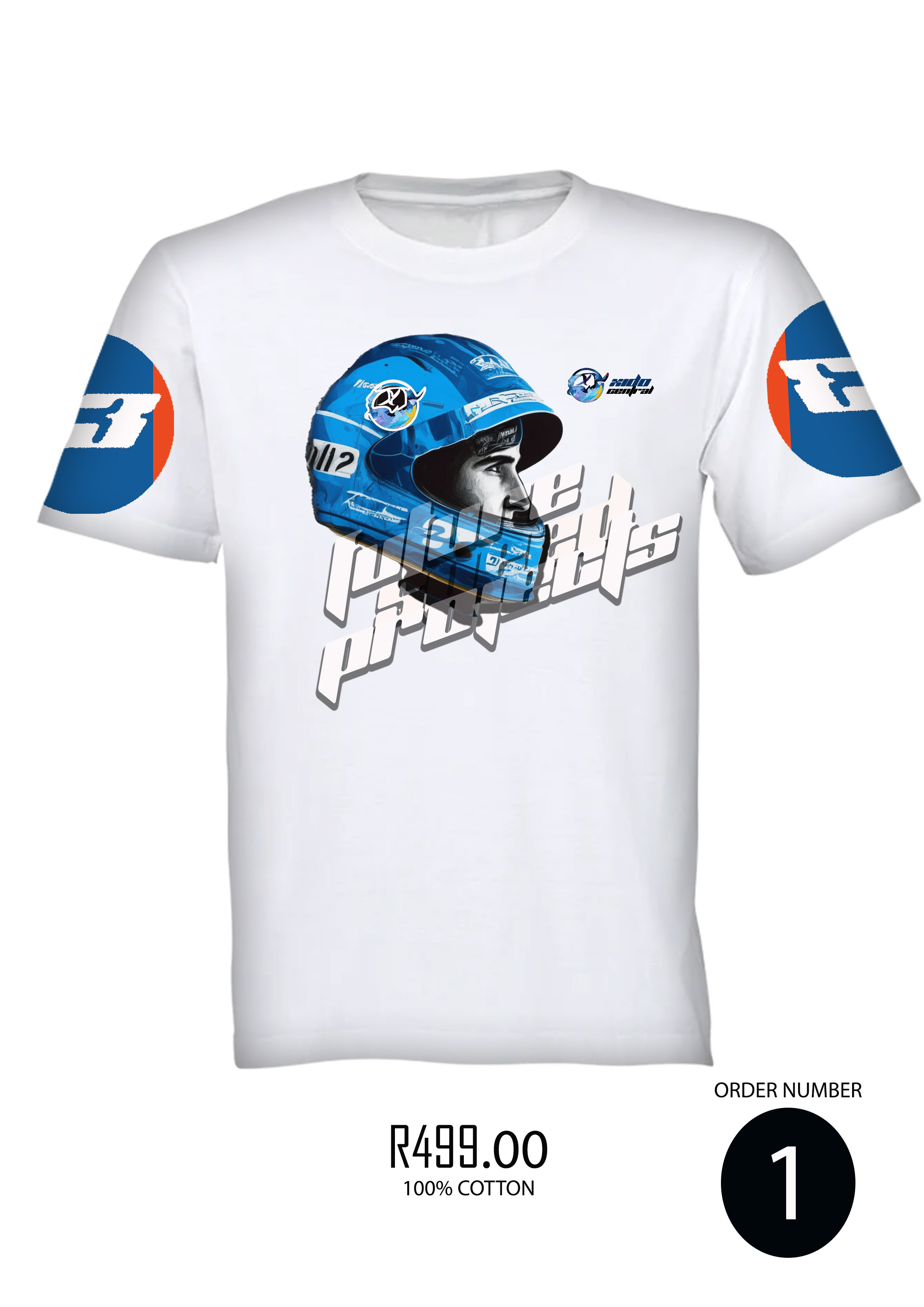 Future speed projects blue t-shirt