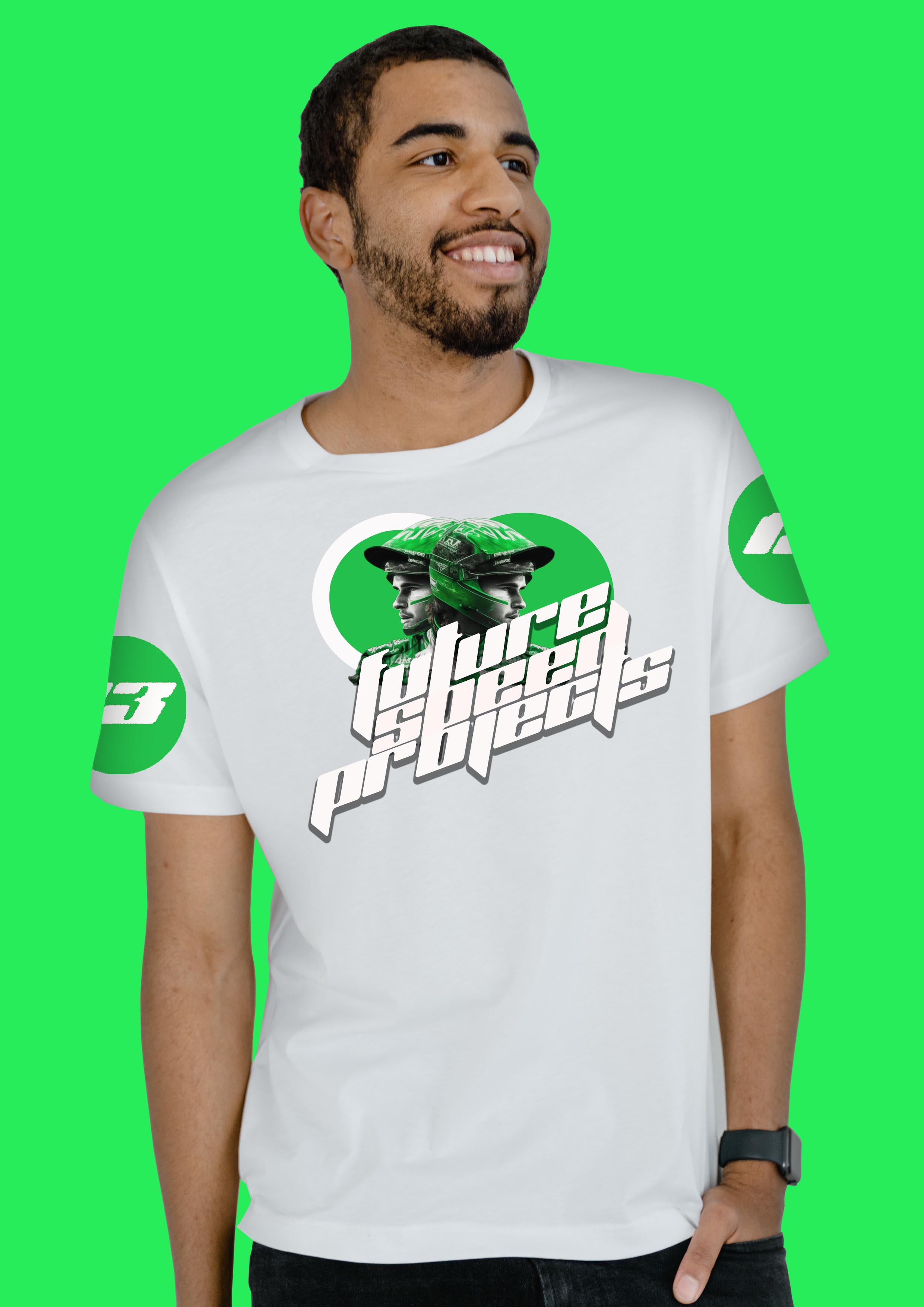 green t shirt