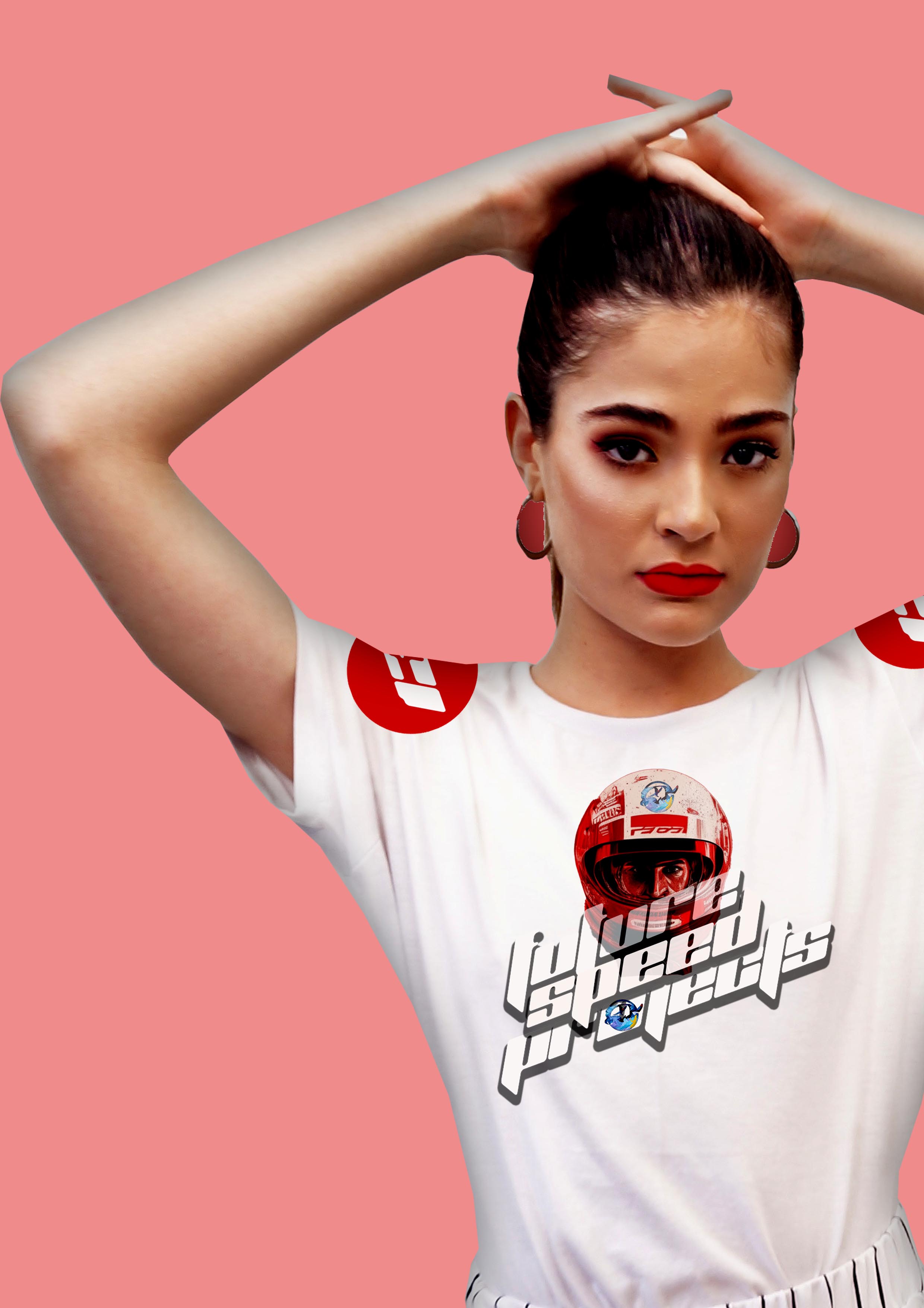 red t-shirt